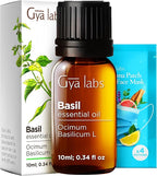 Gya Labs Basil Essential Oil - 0.34 Fl Oz - for Hair, Skin, Diffuser, Aromatherapy & DIY Candle Making Scent