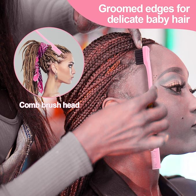 SWEET VIEW Crochet Hooks for Hair Set with 5pcs Different Size Crochet Needle, Latch Hook for Passion Twist Crochet Hair Extensions