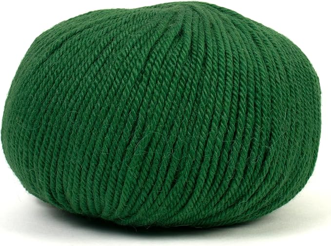 100% Baby Alpaca Yarn for Knitting & Crocheting - Set of 2 Skeins of Premium Yarn DK - Lightweight, Hypoallergenic & Thermal Peru Made - Ideal for Delicate Projects (GR013 - Ligth Green)
