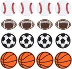 36pcs Ball Sports Iron On Patches Basketball Football Baseball Soccer Embroidered Sew On Applique Repair Patch DIY Crafts for Clothing Jacket Jeans Pants Dress Backpack Hat