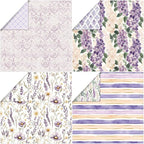 Scrapbook Paper 12x12, Double-Sided Textured Scrapbooking 24 Sheets/24 Designs, Patterned Craft Paper for Junk Journals Greeting Cards Album Decoration