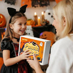 WATINC Christmas Punch Needle Coaster Kits - 23Pcs Easy Art Work Decor Craft Supply for Beginners, DIY Set of 6 Pattern Tufted Pads with Adhesive Felt Yarns Tools Coaster Holder Instruction (Orange)