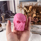 Skull Head Candle Mold - Resin Casting Silicone Molds for Home Decor & Candle Making Wave Spiral Mold