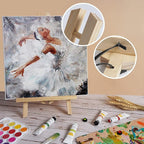 CONDA 6 Pack 16" Tabletop Display Easel, Portable A-Frame Tripod Display Easel for Painting Party & Displaying Canvases, Photos, Display Tripod Holder Stand for Students Kids Beginners