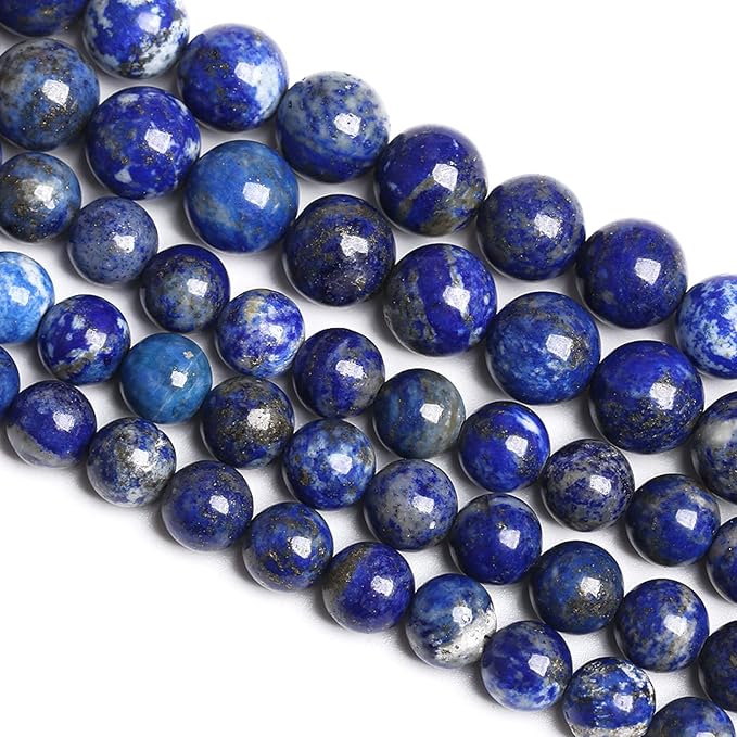 6MM 60PCS Natural Stone Blue Lapis Lazuli A Grade Gemstone Beads for Jewelry Making DIY Bracelet Crystal 1 Strand