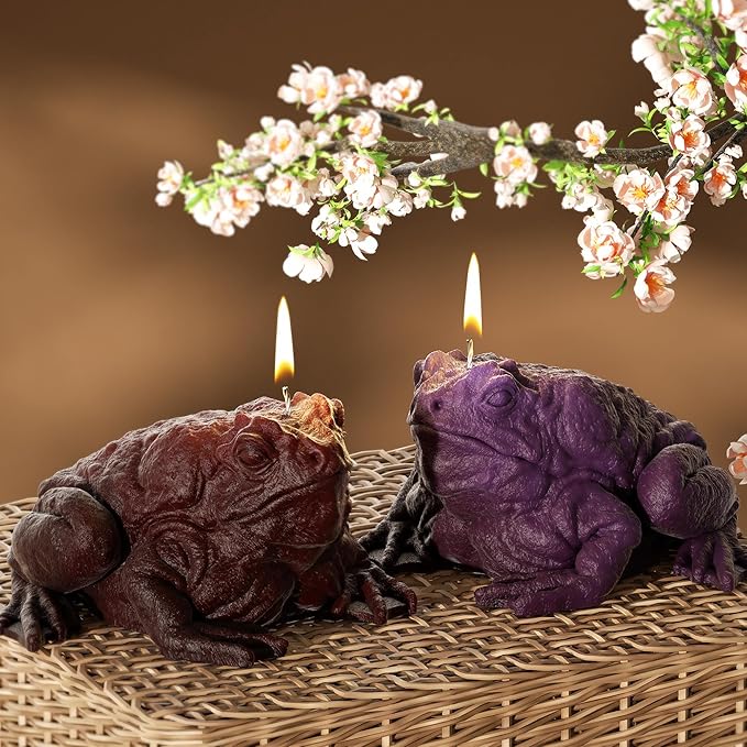 Toad Animal Candle Frog Resin Casting Resin Making Molds Silicone Mold for Candle Home Decorate 3D Animal Mold Candle Making Mold