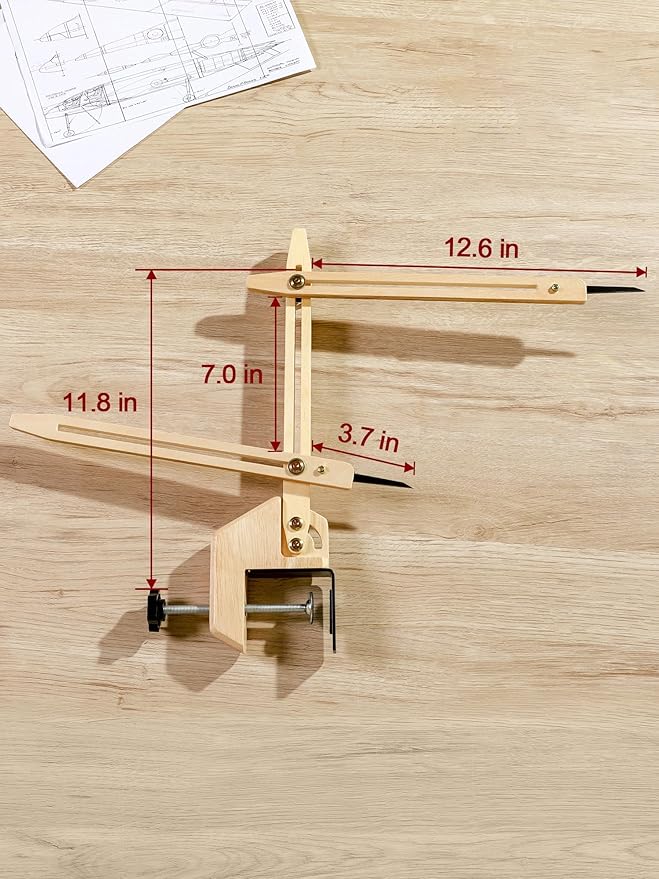 BKALEME Pottery Throwing Gauge, 2 Ways to Install, Compact Clip-on Pottery Throwing Stick, Pottery Ceramics Clay Tool for Making Repeat Forms, for Pottery Wheel & Forming Machine