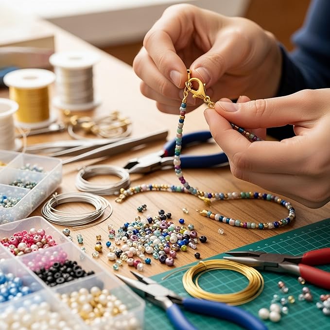 Mandala Crafts 22mm Gold Color Metal Lobster Clasps for Jewelry Making - 50 Lobster Claw Clasps with Jump Rings Jewelry Findings Kit for Necklaces Bracelets Charms Fasteners