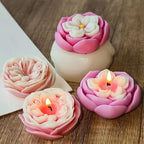 2 Pack Flower Soap & Candle Mold - Silicone 3D Molds for Candy & Home Decor - Resin Casting & Making Molds