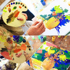 32 pcs Paint Brushes Set for Acrylic Painting,Watercolor,Oil，Inks，Gouache，Crafts, Brush Tip with Flat，Round, Angle，Filbert,Fan, Detail Brushes，Paint Brush Set for Artists and Beginners