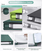 Popotop Photo Album Self Adhesive Scrapbook Album for 4x6 5x7 8x10 Pictures DIY Photo Book as Scrapbooking Supplies Kits, Birthday Gifts for Women Mom Wedding Baby Family Travel