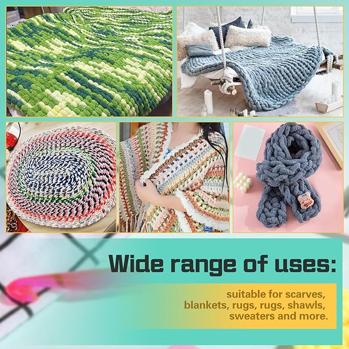 10 mm Crochet Hook, Large Crochet Hooks for Chunky Yarn Ergonomic Knitting Needles Crochet Needle for Beginners and Crocheting Yarn (10 mm)