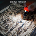 HARDELL Engraving Pen, 5 Speed Rechargeable Engraver Pen - Electric Cordless Engraving Tool for 60+ Surfaces - Beginner Friendly with 37 Accessories, Ultimate Engraving Pen Kit for Artists & DIYers