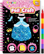 FUNNYB&G Foil Art Craft for Kids - Christmas Crafts Gift Party Favors Stocking Stuffers for Kids Fun Art Supplies Creative Birthday Gift Travel Toys for Girls Boys 4 5 6 7 8 9 Years Old (Dress Up)