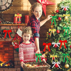 Christmas Ribbon, DECYOOL 4 Rolls 100 Yards Holiday Ribbons for Gift Wrapping (1.5cm Wide, Red & Green & Gold & Silver)