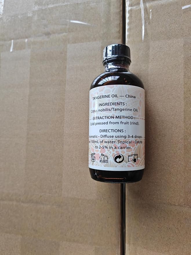 EVOKE OCCU Tangerine Essential Oil for Diffuser Fragrance DIY Candle Soap Making - 4 FL Oz