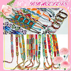 Friendship Bracelet String 50 Skeins Fashionable Rainbow Color Embroidery Floss Cross Stitch Embroidery Thread Cotton Floss Bracelet Yarn, Craft Floss