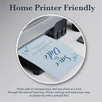 Wanderings A5 Handmade Deckled Edge Cotton Paper - Cold Pressed Texture - Paint, Watercolor, Writing, Printer - Cards, Invitations, Menus, Arts and Crafts. 50 Pack Blue150gsm - 5.8" x 8.3"