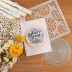 10 Pack Flat Shaker Covers for Card Making - 3inch Round Clear Plastic Transparent Shaker Creator Acetate Sheets for Arts & Crafts Projects DIY Scrapbooking Supplies