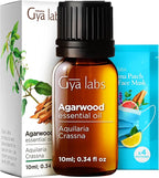 Gya Labs Agarwood Essential Oil - 0.34 Fl Oz - for Hair, Skin, Diffuser, Aromatherapy & DIY Candle Making Scent