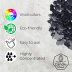 Black Candle Dye 2oz for Soy Candle Making – Highly Concentrated Candle Wax Dyes – Candle Shop Premium Color Dye Chips for Soy Wax, Beeswax, Paraffin