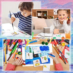 100 Pcs Mini Painting Canvas Panels Art Painting Canvases Panels Cotton Blank White Small Canvas Acid Free Boards for Watercolor Acrylic Oil Paint (2 x 2 Inch)