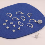 925 Sterling Silver Leverback French Hooks - Hypoallergenic Earring Backs With Jump Rings Set - Dangle Hooks Sterling Silver Findings Supplies for Jewelry Making