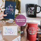 GIRAFVINYL Sparkle Holographic Glitter Vinyl, Silver Glitter Vinyl Permanent for Home and Car Christmas Decorations, Expressions, Signs, Stickers, 12 Inch X 6 ft