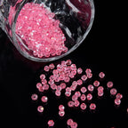 1100PCS 4mm Bicone Crystal Glass Beads for Jewelry Making, Sparkling Mini Beads for Suncatchers, DIY Bracelets & Craft Projects (Light Rose Red)