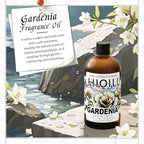 HIQILI Gardenia Fragrance Oil for DIY Candle, Soap & Perfume Making, Add to Essential Oil Diffuser, Body Wash, Long-Lasting - 5.07 Fl Oz