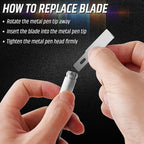 DIYSELF 16-Piece Craft Knife Set, Exacto Knife Set for Christmas Crafts, Wood Carving Tools, Stocking Stuffers Gift for Women Men, 3 Hobby Precision Exactly Art Knife with 10 Exacto Knife Blades