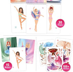 Sticker Dress Up Ballet - Sticker Activity Book for Kids. Learn Girls Fashion Design for Ballet with Stickers and Guides for Kids 5 and up. with 100+ Removable Stickers