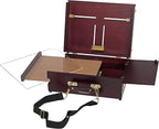 Soho Urban Artist Scout Pochade Box for Plein Air Painting Easel with Storage, Lightweight & Portable, Mahogany Finish
