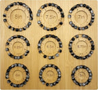 Petoysoso Bead Boards for Jewelry Making, Bamboo Beading Board for Jewelry Bracelet Making, Bracelet Bead Board for Bracelet, Jewelry Making Supplies, Sizes 5" to 8"