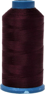 Mandala Crafts Bonded Nylon Thread Burgundy Heavy Duty Sewing Threads - 1500 YDs Size 69 210D T70 Tex 70 Thread for Leather Jeans Weaving Outdoor Marine Upholstery Threads