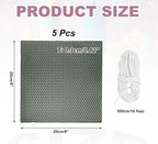 MECCANIXITY Beeswax Candle Making Kit,8x8 Inch 5pcs Dark Green Beeswax Candle Sheets with 1pcs Cotton Wick for DIY Craft Gift Making