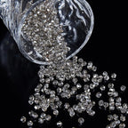 1100PCS 4mm Bicone Crystal Glass Beads for Jewelry Making, Sparkling Mini Beads for Suncatchers, DIY Bracelets & Craft Projects (Grey)