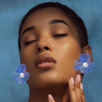 COLIGREE 6 Pairs AB Color Filigree Flower Stud Earring Making Kit Hollow Multicolor Filigree Floral Charms for DIY Earrings Necklaces Rings Hair Jewelry