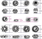 Silver Spacer Beads for Jewelry Making - Flat, Small Seed Beads for Bracelets, Necklace & Earrings - 500pcs Bulk Tibetan Silver Jewelry Set