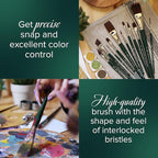 Silver Brush Limited 2506S3/4 Ruby Satin Angle Brush for Fluid and Flow Acrylics, Size 3/4 Inch, Short Handle