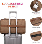 WITZMAN Canvas Backpack Vintage Travel Backpack Large Laptop Bags Convertible Shoulder Rucksack(A519-1 Brown)