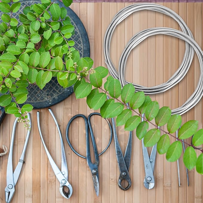 Pelopy Aluminum Wire 1/4 Inch Diameter Metal Wire 20 ft Armature Bendable Armature for Sculpting Dolls Floral Jewelry Making Weaving DIY Crafts, Silver