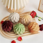 Diamond Ball Mold Ball Candle - Resin Casting Silicone Molds for Home Decor & Candle Making Wave Spiral Mold