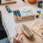 Sculpd Earth Tones Thick Acrylic Paint Set - Professional Acrylic Paint Tubes Set of 8 x 22ml Non Toxic Paint for Wood, Air Dry Clay, Pottery, Canvas, Craft, Fabric, Rocks - Heavy Body Vibrant Colors