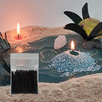 2" Black Cotton Candle Wicks 200-Pack – Metal-Free & Lead-Free for Pearled Candles Sand Wax Extra Refill, DIY Candle Making