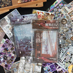 2 Pack Y2K Foil Sticker Books | 60 Vintage Cut-Out Stickers for Scrapbooking, Junk Journals & DIY Crafts - Glossy/Matte/Textured Styles