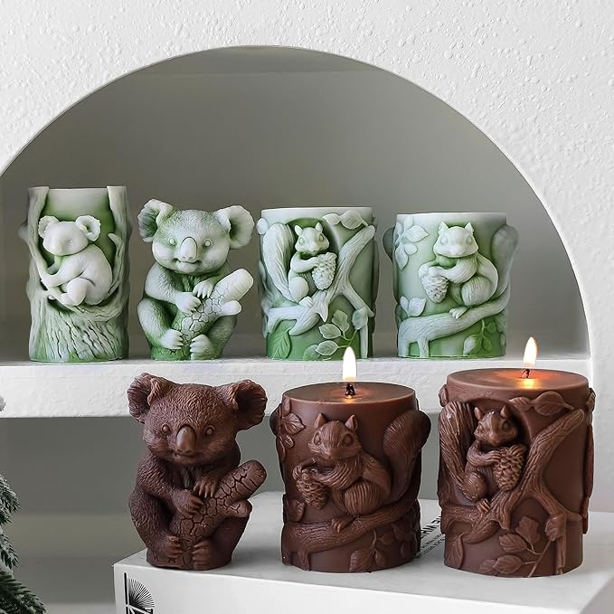 Animal Molds Animal Resin Mold - Resin Casting Silicone Molds for Home Decor & Candle Making Wave Spiral Mold