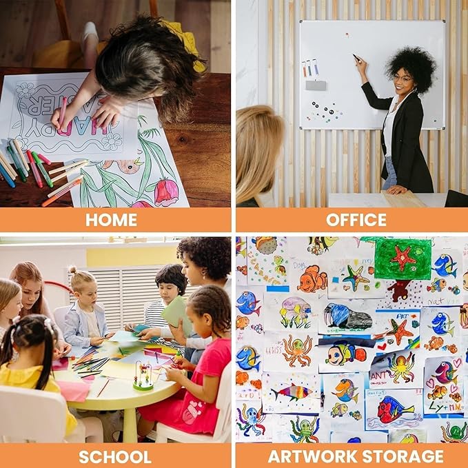 Opret 19x25 inch Art Portfolio Bags, Artwork Storage Case with Handle and Zipper Vinly Mesh Folder Organizers for Bulletin Boards, Scrapbooks, Keepsake and Poster Storage