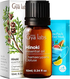 Gya Labs Hinoki Essential Oil - 0.34 Fl Oz - for Hair, Skin, Diffuser, Aromatherapy & DIY Candle Making Scent