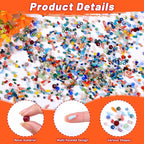 Assorted Glass Crystal Beads for Jewelry Making,DIY Lamp Work, Glass Spacer Beads Colorful Clear Electroplated Color Crystal Beads, Colorful Assortment Bulk Mix, Half Pound